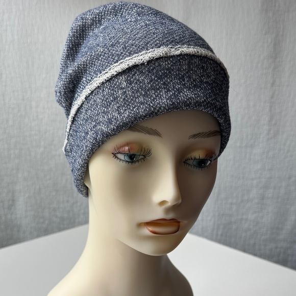 Athleta Accessories - Athleta Marled Knit Blue/Gray Beanie
